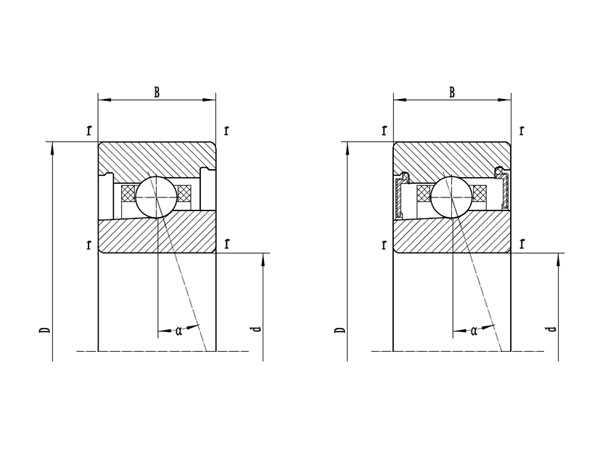 LYZYC Ceramic Angular Contact Ball Bearing with Ultra-long Life and Ultra-high Speed